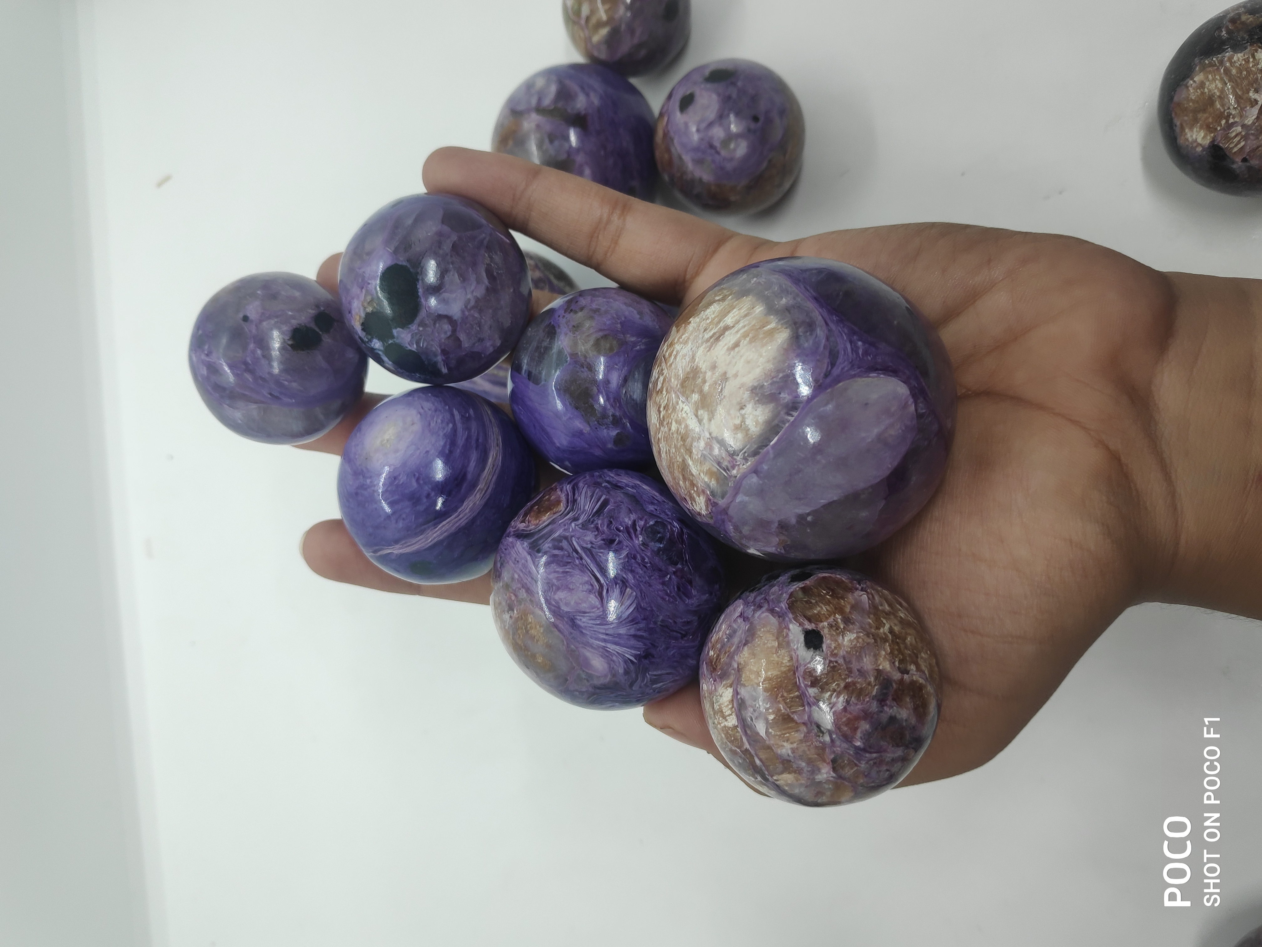 Charoite Spheres Gemstones