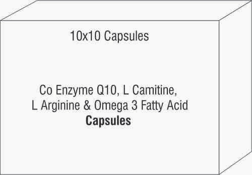सह एंजाइम Q10 एल कैमिटाइन एल आर्जिनिन और ओमेगा 3 फैटी एसिड कैप्सूल