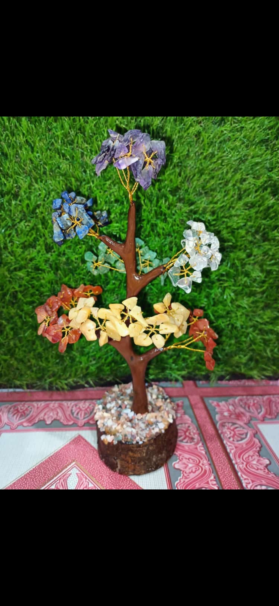 Chakra Agate Stone Tree