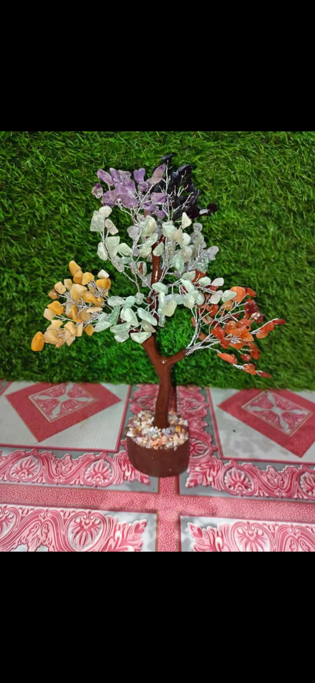 Chakra Agate Stone Tree