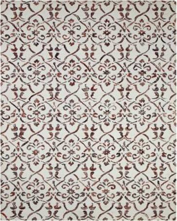 Mitzi Ivory Red Floral Hand Tufted Carpet