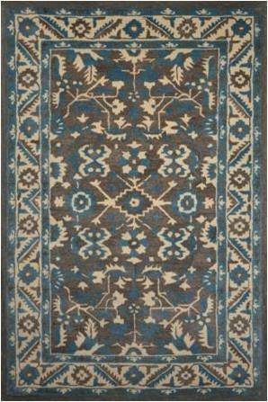 Rolfe Charcoal Blue Persian Hand Tufted Carpet