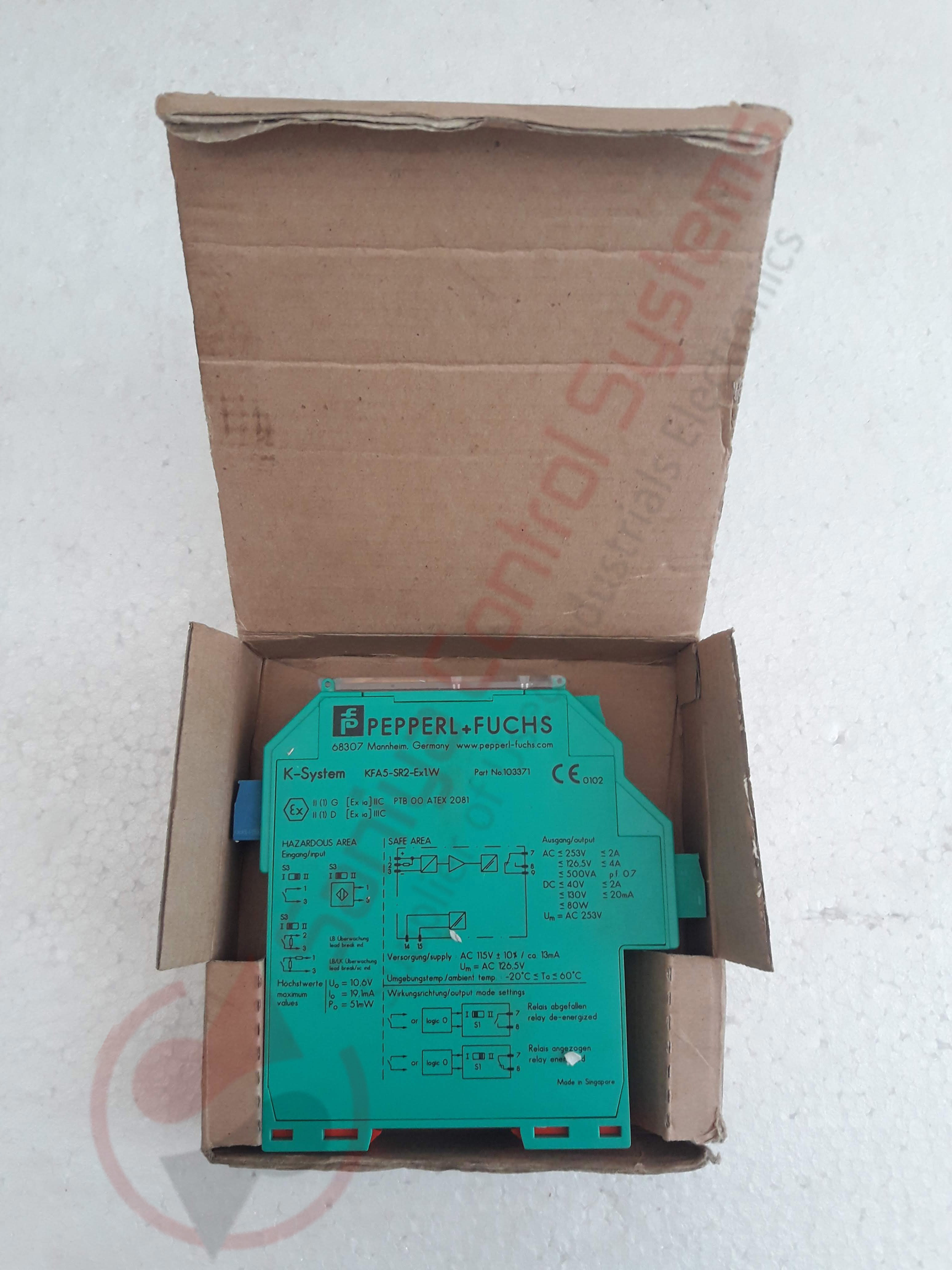 Switch Amplifier Connection Assembly - Kfa5-sr2-ex1.w, Green Color | Model No.: 103371, Serial No.: 40000007712424, New In Box