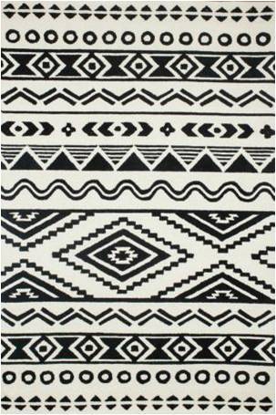 Conrad Black Tribal Hand Tufted Carpet