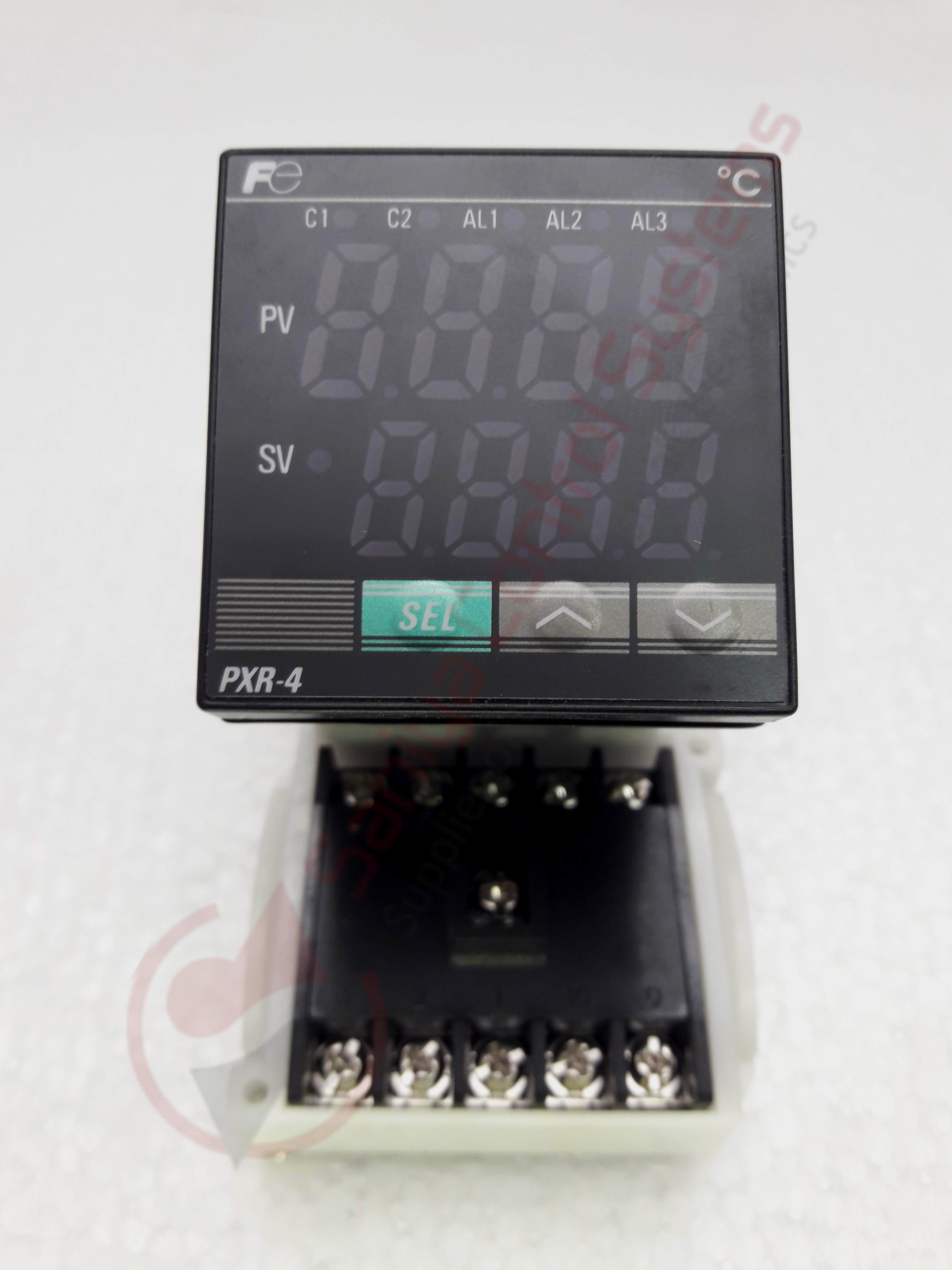 Fuji Teamtec Pxr4tas1-5v0a1 Temperature Controller - Black Color, High-precision Temperature Regulation And Reliable Performance