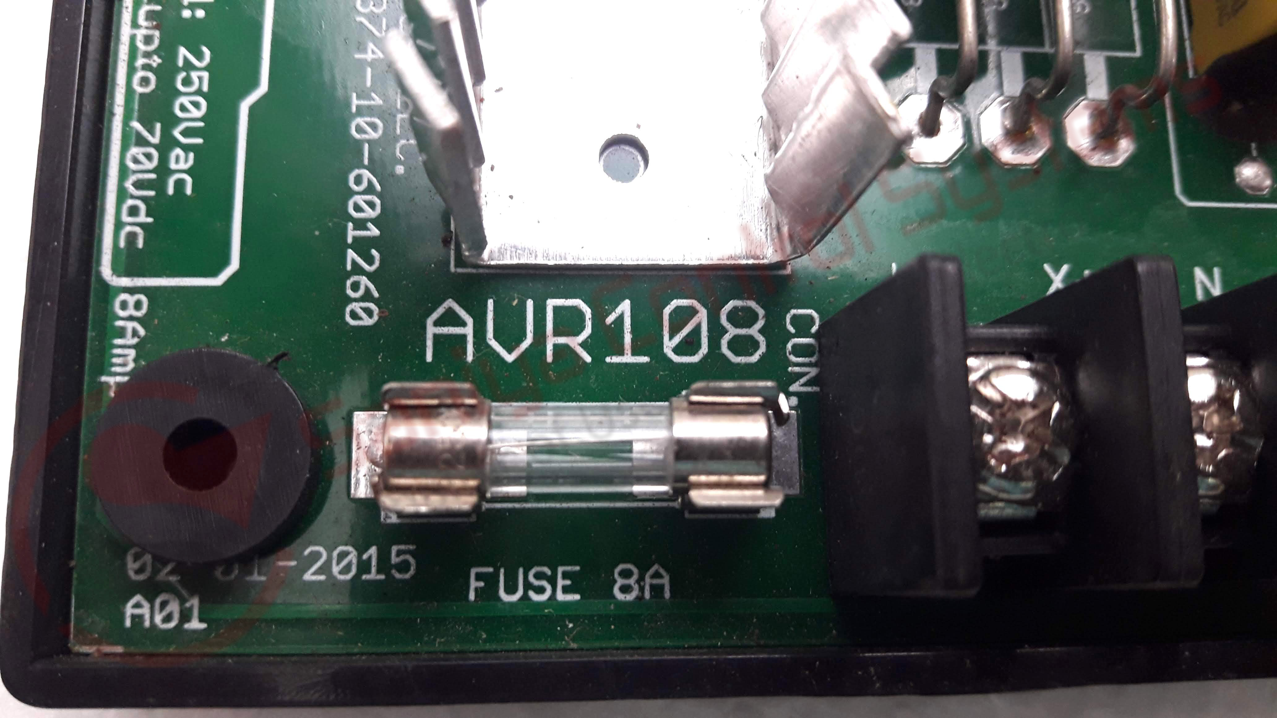 Avr 108-8a Half Wave Automatic Voltage Regulator - Input 170-240 V Ac, Max Output 90 V Dc, Black Color | Ideal For Stable Voltage Regulation