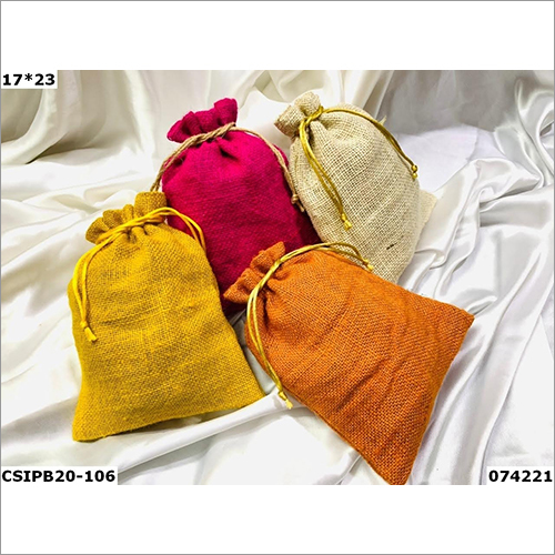 Colorful Potli Bag - 17x23 cm | Available in Different Colors, Customized Design, Plain Style