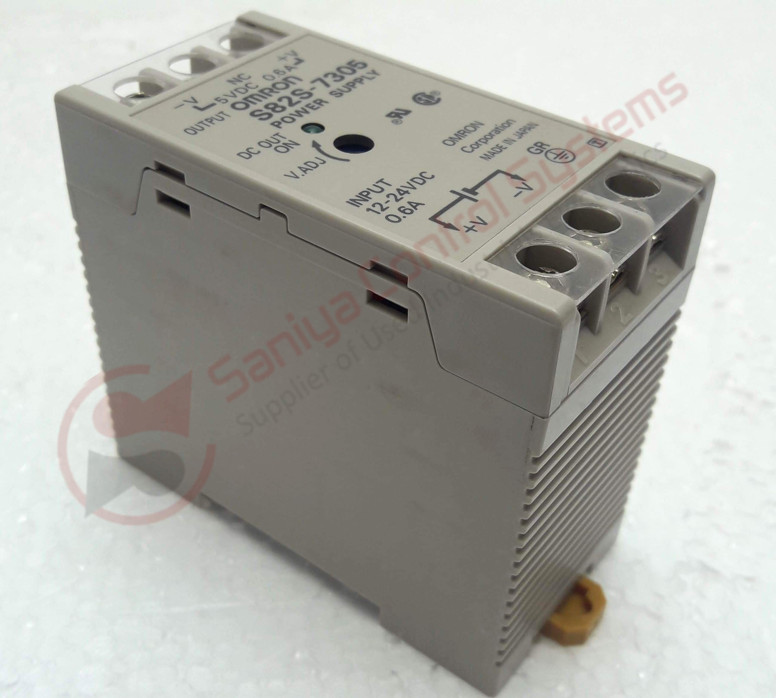 Power Supply - Omron S82s-7305, Input 12 To 24 V Dc, Output 5 Vdc 0.6 A, Cream Color | Compact Design For Versatile Applications