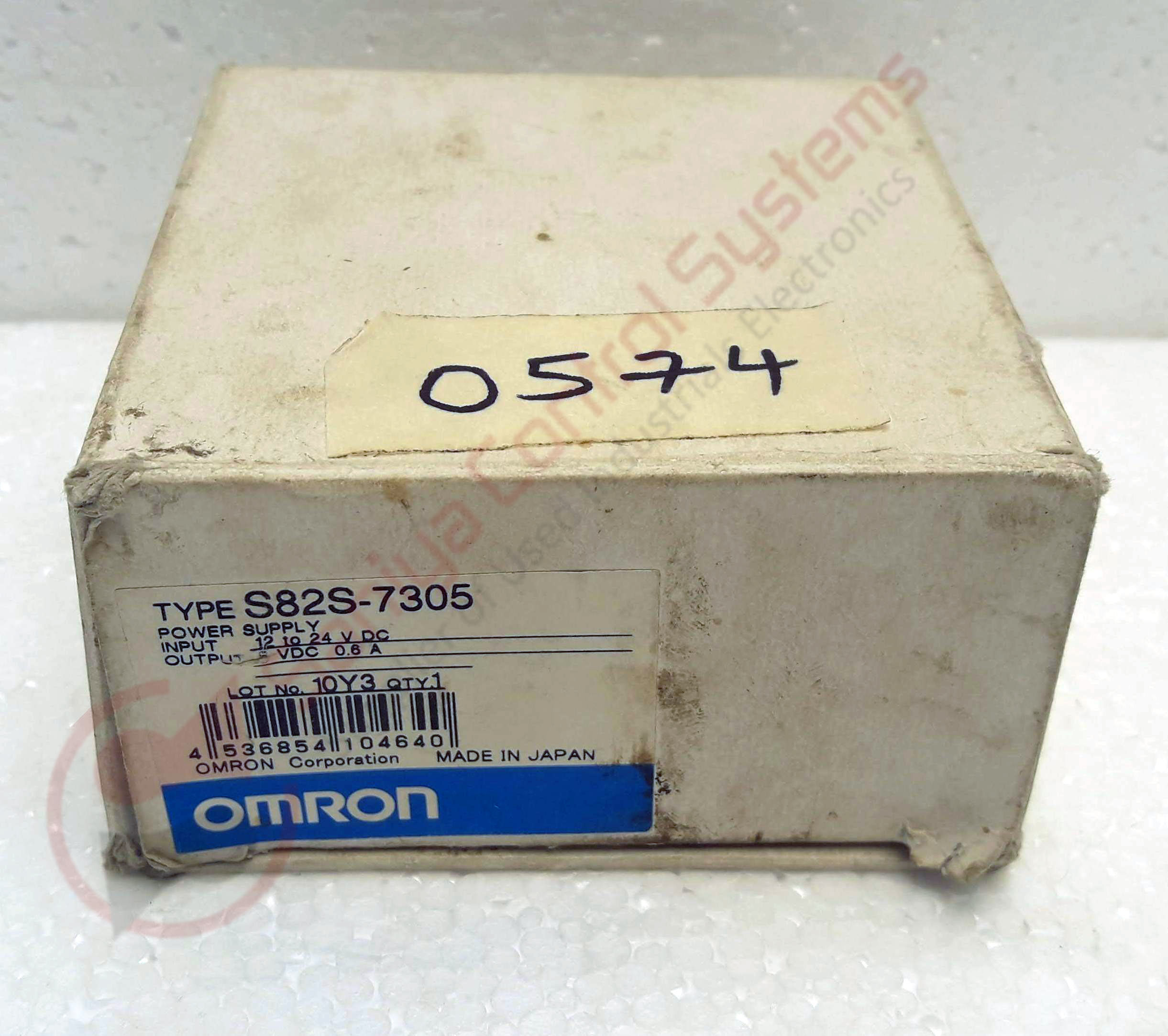 Power Supply - Omron S82s-7305, Input 12 To 24 V Dc, Output 5 Vdc 0.6 A, Cream Color | Compact Design For Versatile Applications