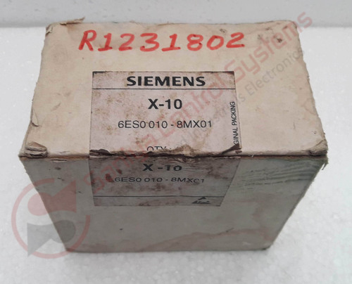 Siemens Firmware - 6ES0 010-8MX01 I/O Module, Black Color, Programmable Controller for Automation and Robotics