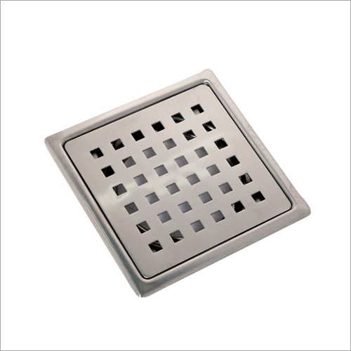 Silver Stainless Steel 304 Mirror Polished Tile Insert Floor Drain Trap