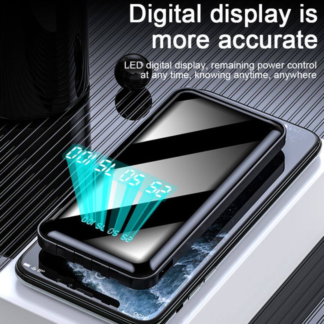 4 In 1 Built In Cable 10000mah Power Bank