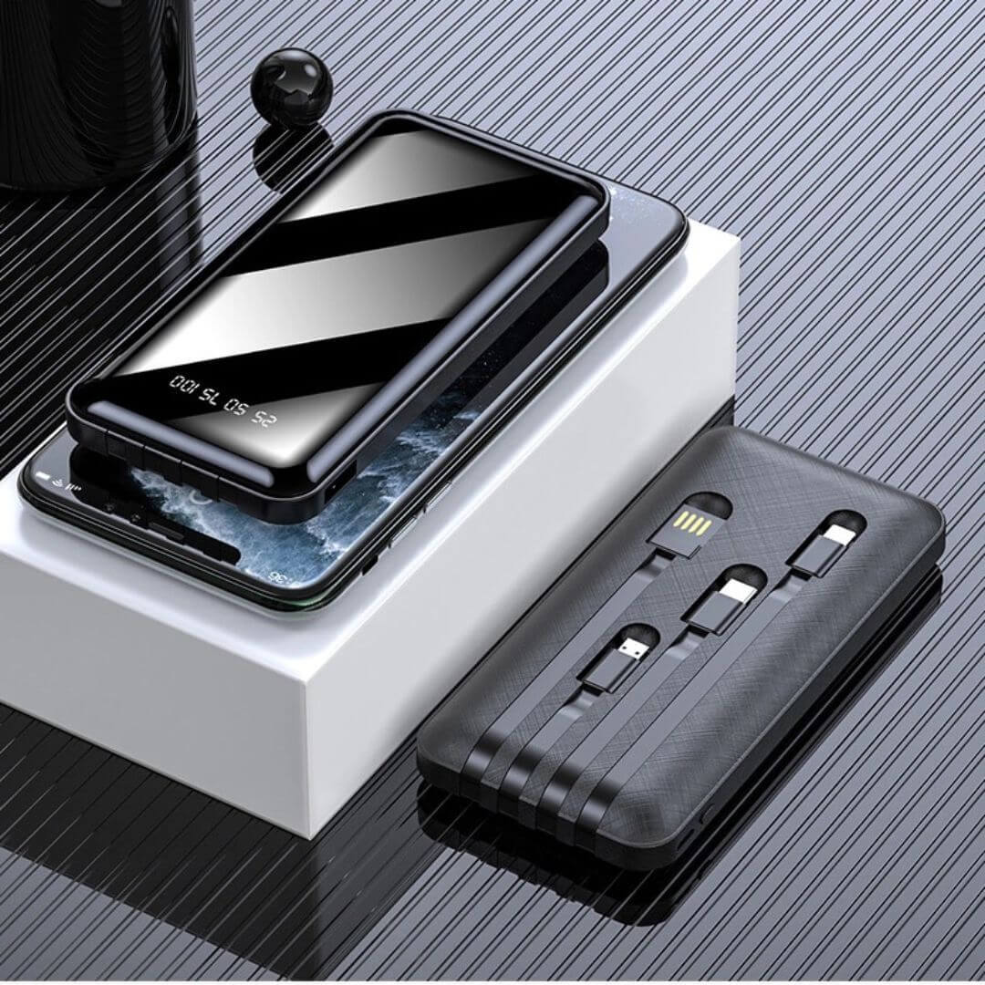 4 In 1 Built In Cable 10000mah Power Bank