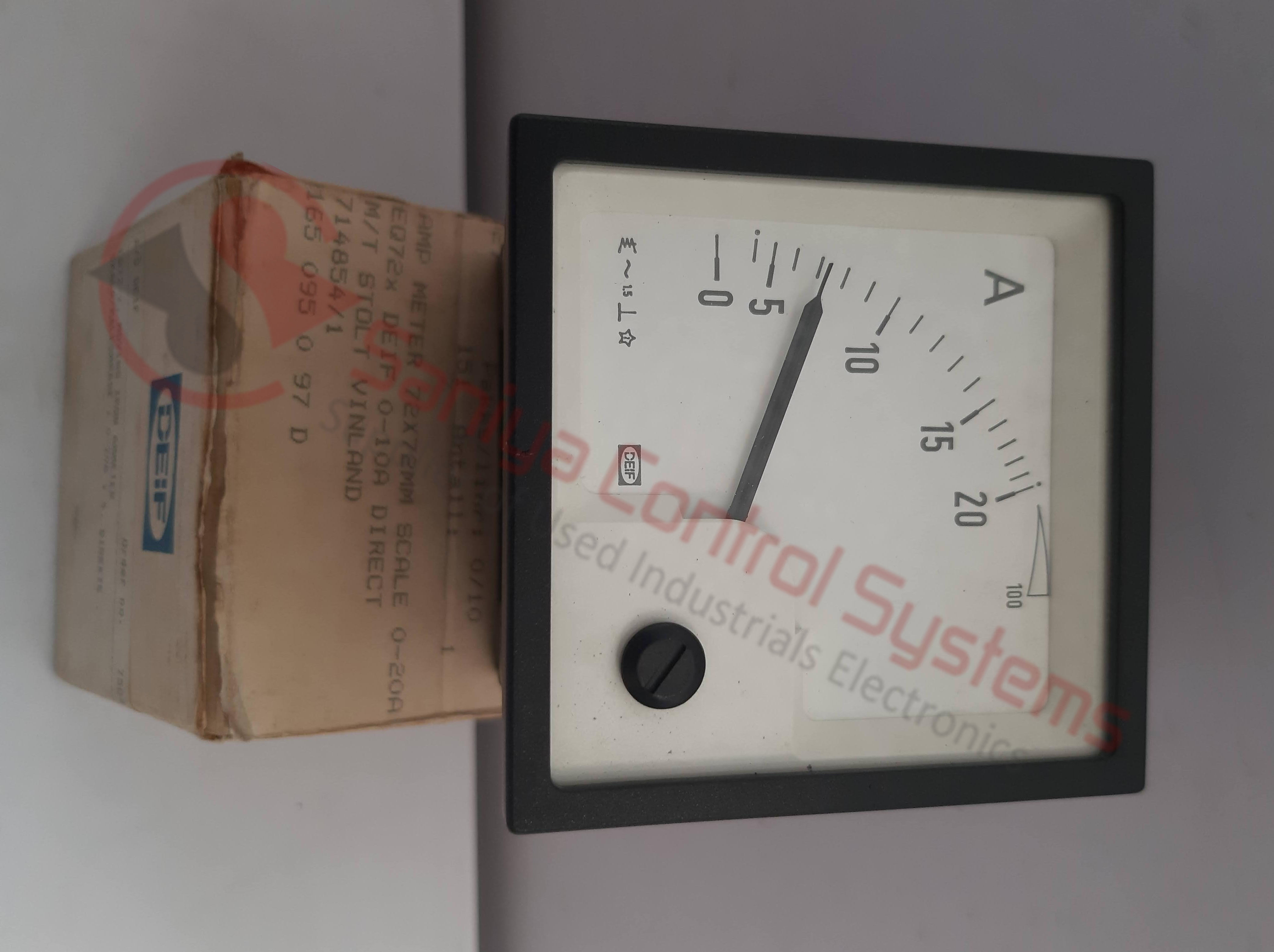 Moving Iron Ammeter - Deif Eq1da | Frequency: 45~65hz, Accuracy: Class 1.5, Color: Black, Made In Japan, Ref. No.: 50871
