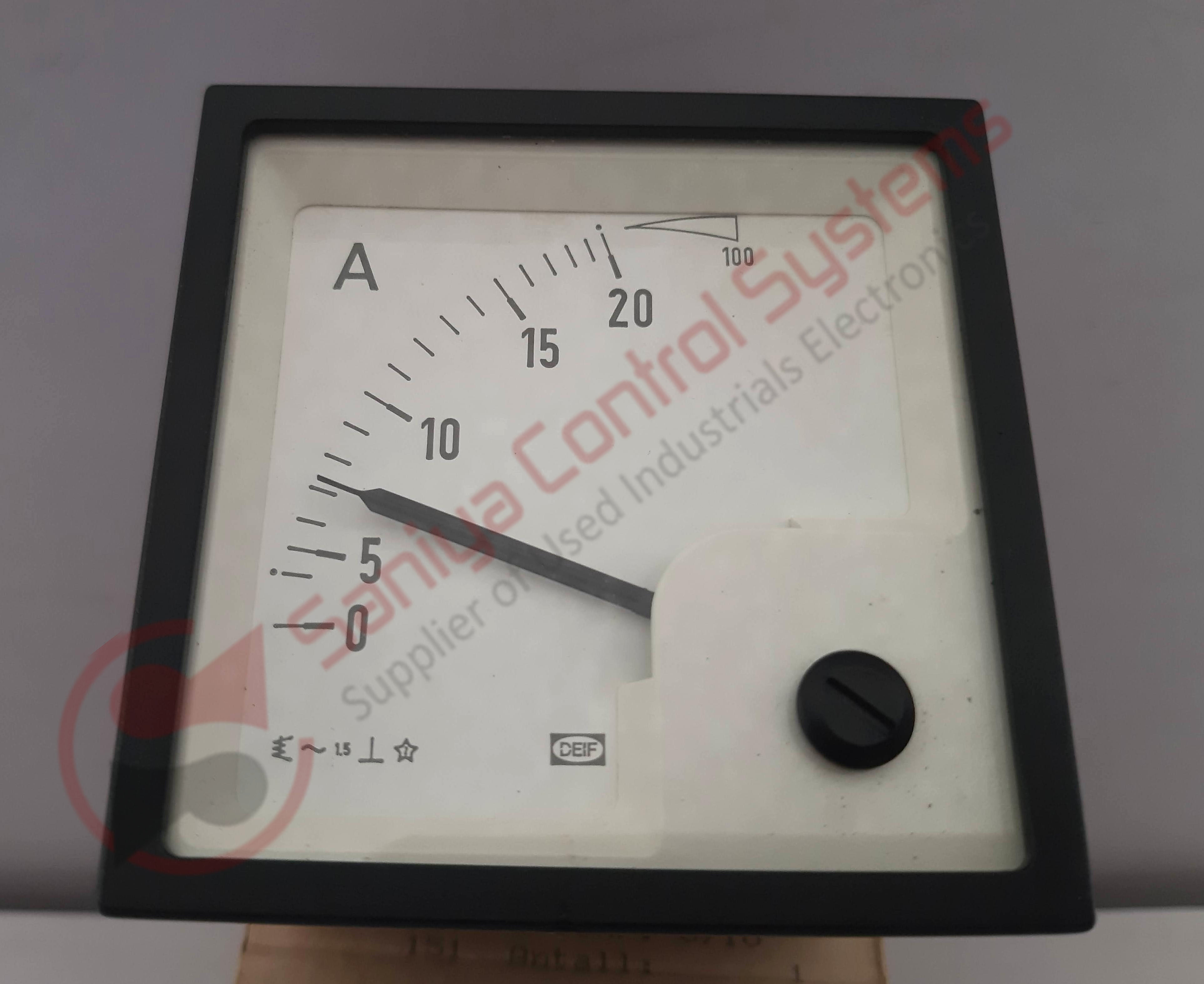 Moving Iron Ammeter - Deif Eq1da | Frequency: 45~65hz, Accuracy: Class 1.5, Color: Black, Made In Japan, Ref. No.: 50871