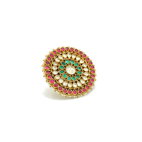 Kundan Jadau Finger Ring