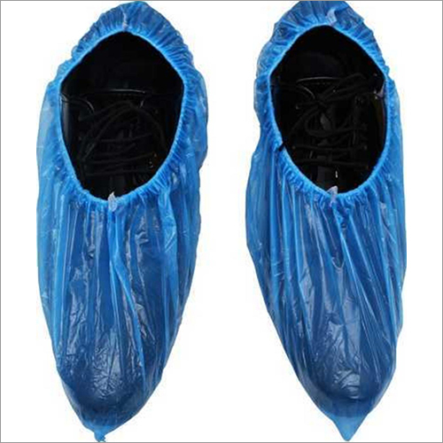 Plastic Shoe Cover - Color: Blue