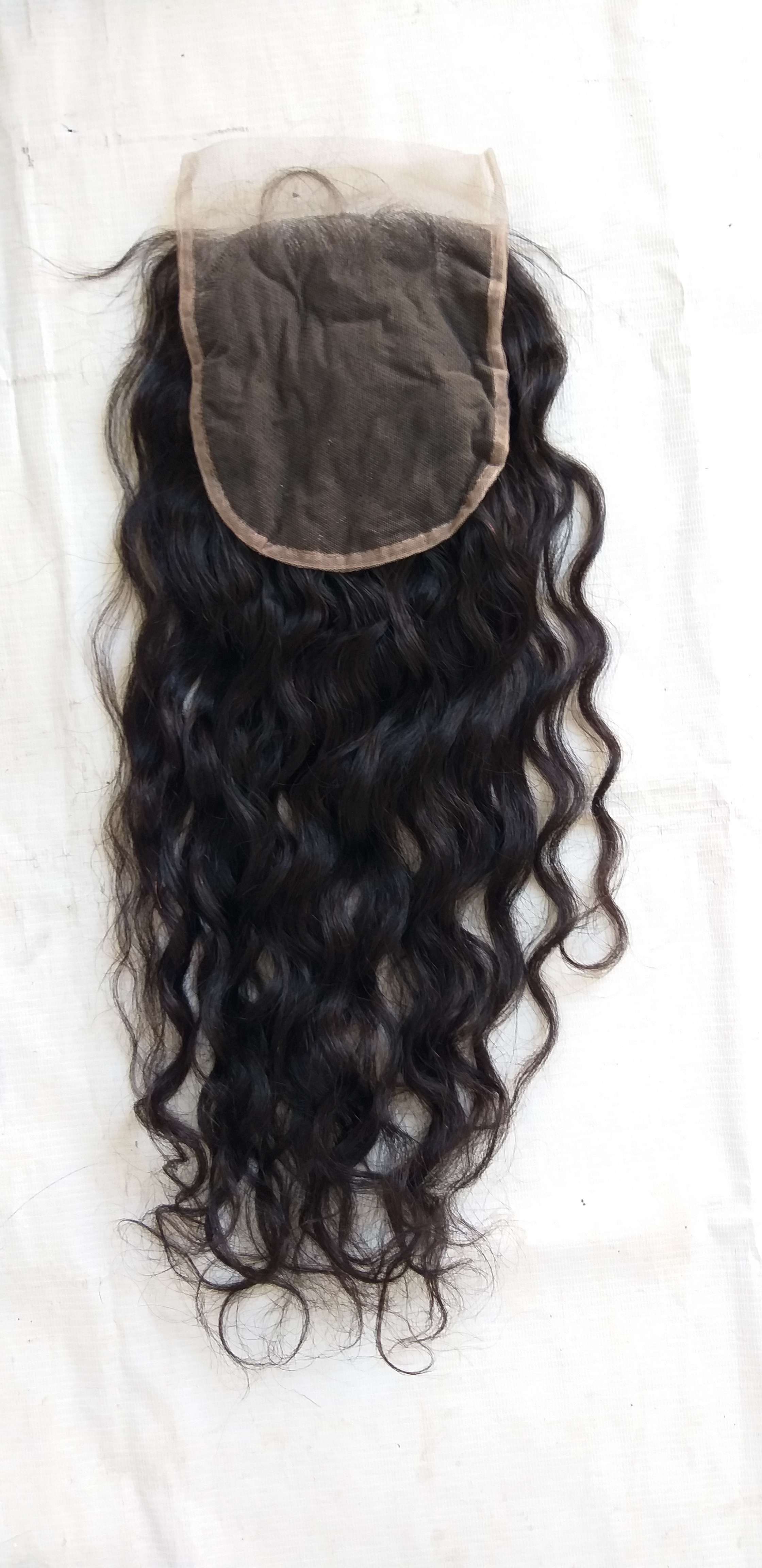 Unprocessed Wavy Transparent 4x4 Lace Closure - Color: Natural Color Available