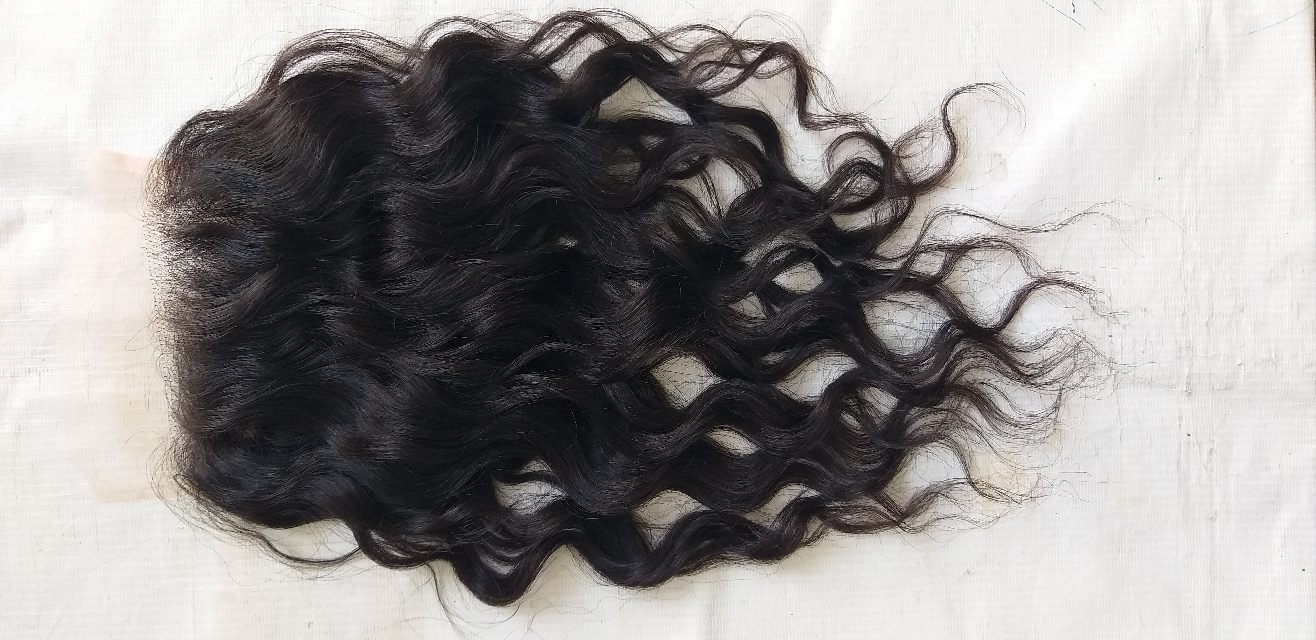 Unprocessed Wavy Transparent 4x4 Lace Closure - Color: Natural Color Available