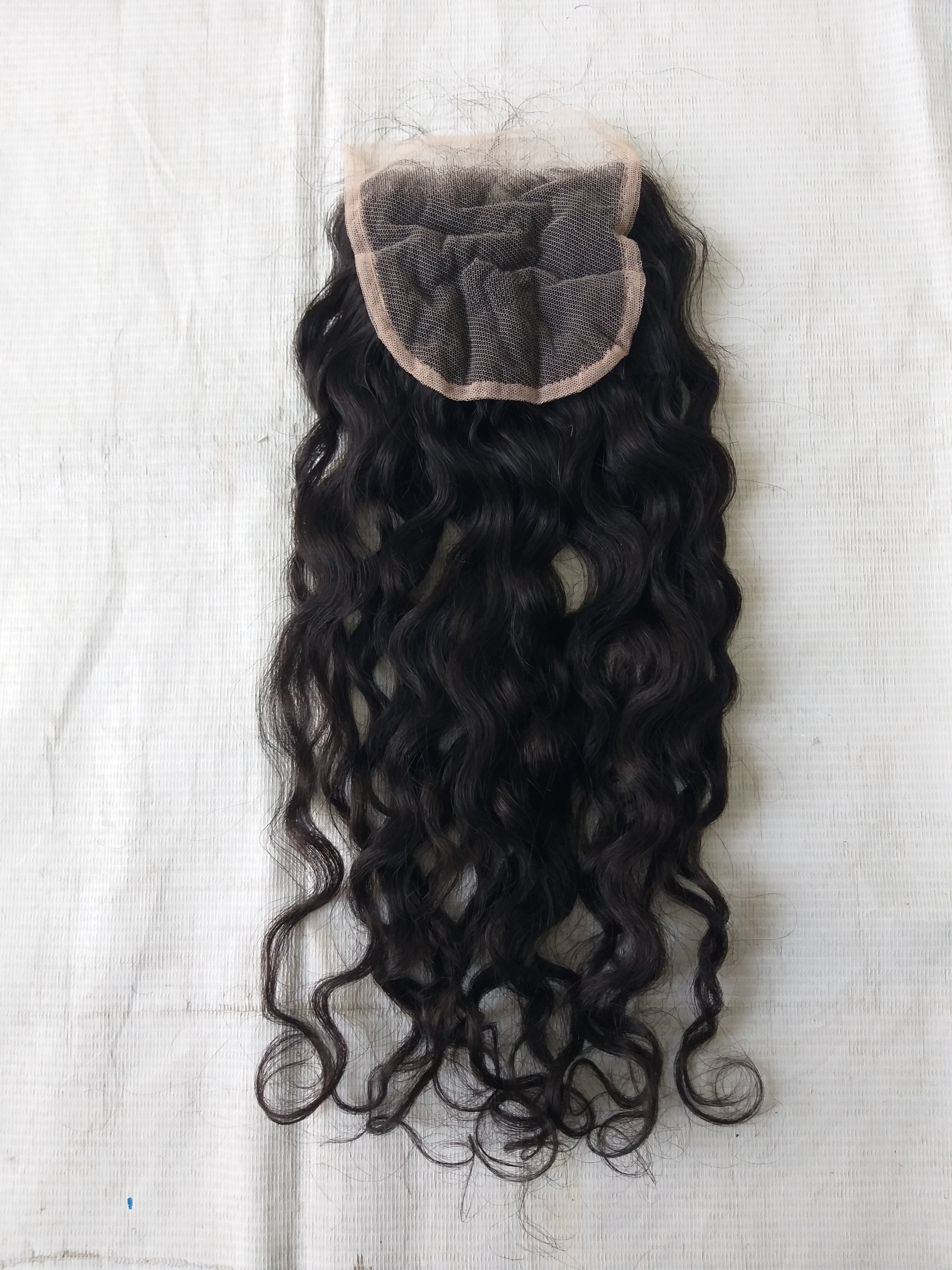Unprocessed Wavy Transparent 4x4 Lace Closure - Color: Natural Color Available