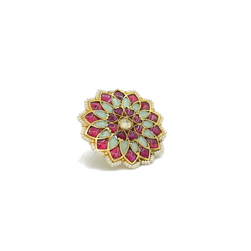 Kundan Jadau Finger Ring