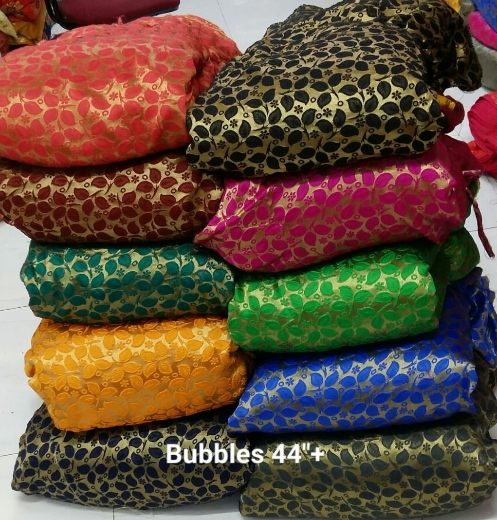 Bubbles Jacquard Fabric - 100 Cm Length, 44 To 60 Inch Width, Available In Light & Dark Colors | Washable, Multipurpose Designs For Versatile Use