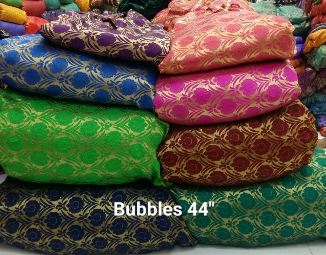 Bubbles Jacquard Fabric - 100 Cm Length, 44 To 60 Inch Width, Available In Light & Dark Colors | Washable, Multipurpose Designs For Versatile Use