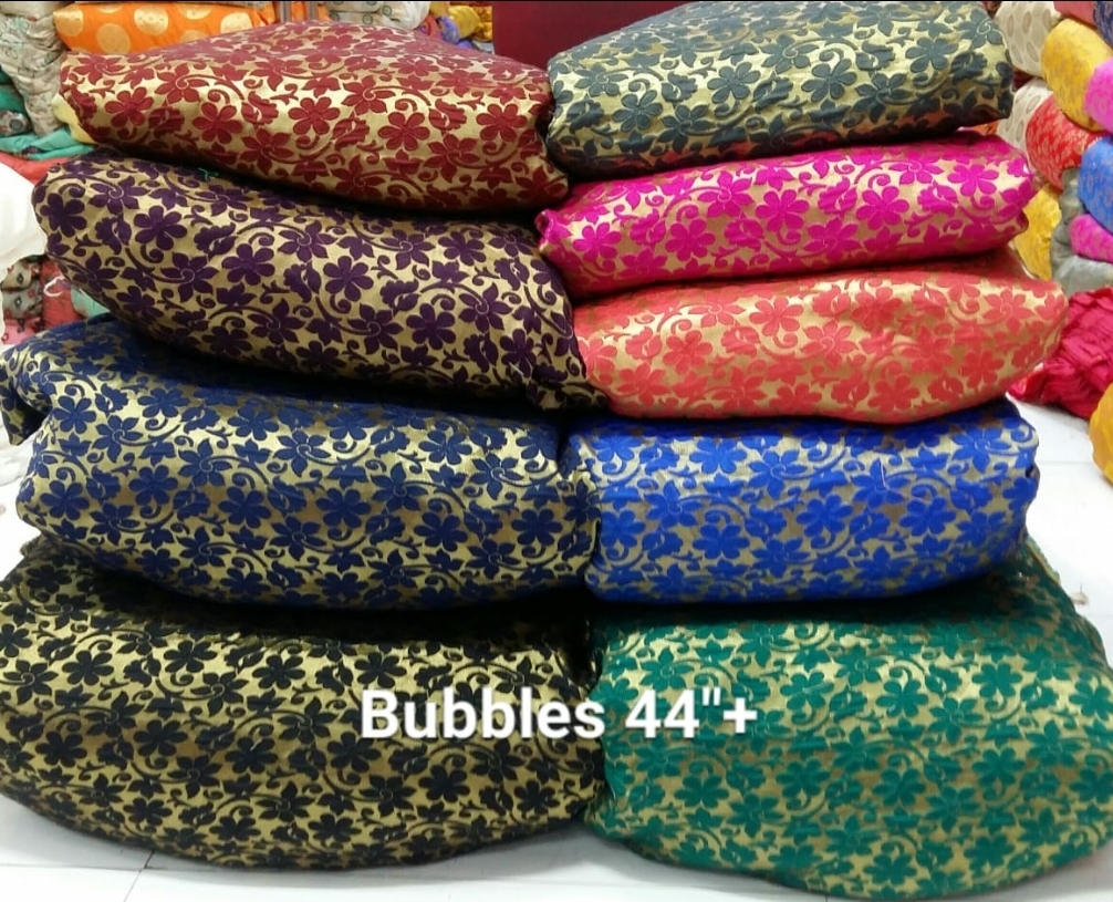 Bubbles Jacquard Fabric - 100 Cm Length, 44 To 60 Inch Width, Available In Light & Dark Colors | Washable, Multipurpose Designs For Versatile Use