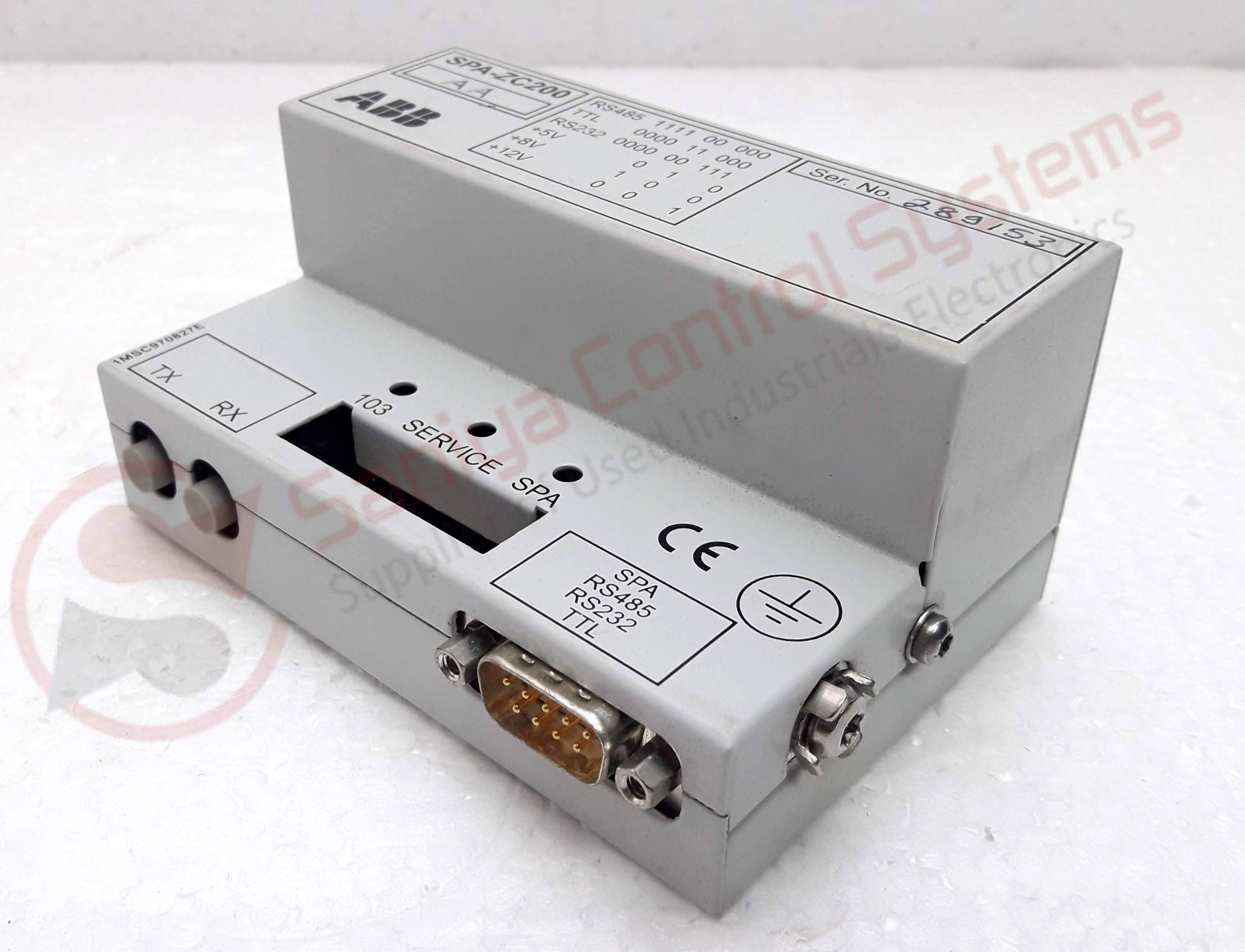Analog Input Module - Abb Spa-zc 200/ Iec 60870-5-103 , Open Box Green Color, New Condition