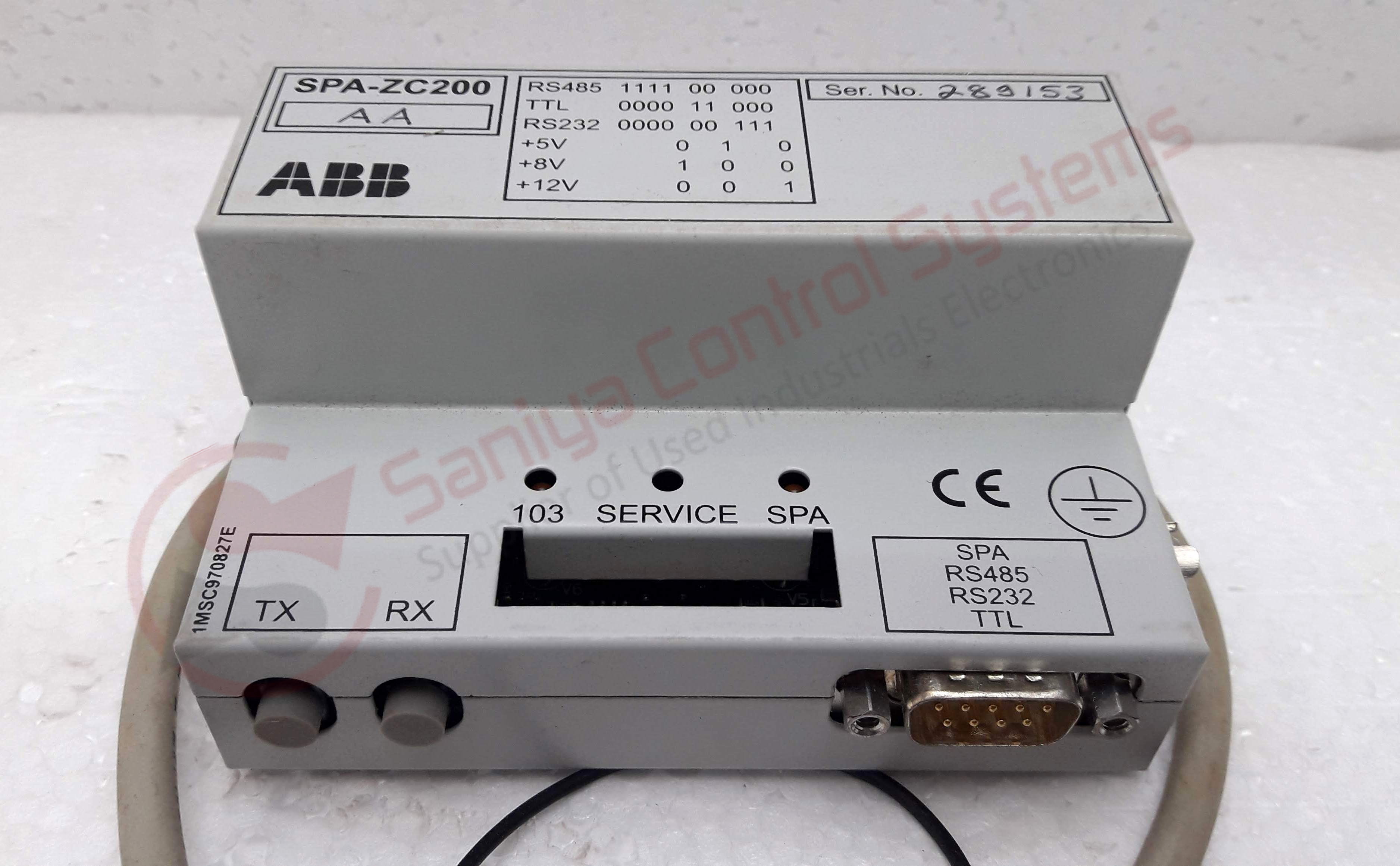 Analog Input Module - Abb Spa-zc 200/ Iec 60870-5-103 , Open Box Green Color, New Condition