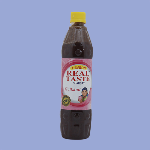 Gulkand Sharbat - 600 ML Bottle | Sweet Taste, Alcohol-Free, Refreshing Beverage
