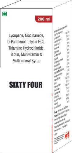 लाइकोपीन नियासिनमाइड डी पंथेनॉल एल लाइसिन एचसीएल थायमिन हाइड्रोक्लोराइड बायोटिन मल्टीविटामिन