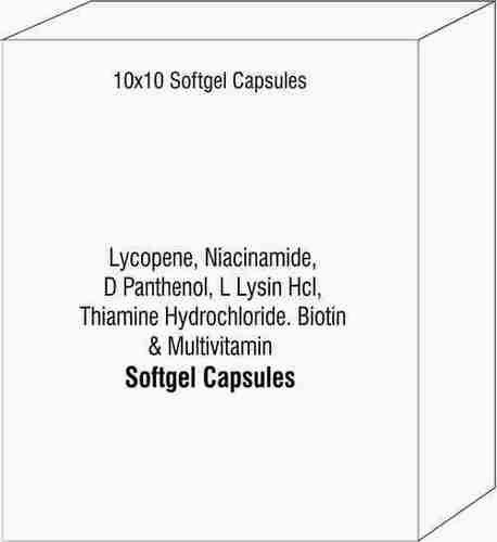लाइकोपीन नियासिनामाइड डी पंथेनॉल एल लाइसिन एचसीएल थायमिन हाइड्रोक्लोराइड बायोटिन मल्टीविटामिन