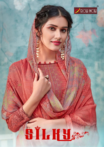 मल्टी कलर रोली मोली सिल्की वोल-2 समर कॉटन सलवार सूट कैटलॉग