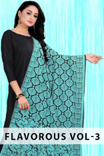Flavorous Vol-3 - Knitting With Additional Work Dupatta Collection | Multi Color, Trendy Ethnic Dress Type, Printed Pattern, All Season Use, Washable, Dry Cleanable