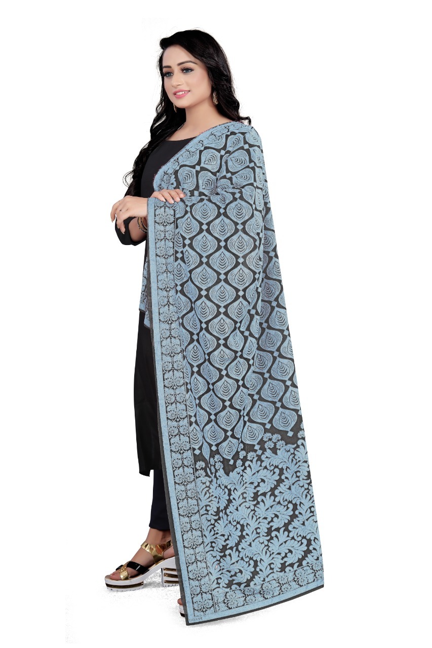 Flavorous Vol-3 - Knitting With Additional Work Dupatta Collection | Multi Color, Trendy Ethnic Dress Type, Printed Pattern, All Season Use, Washable, Dry Cleanable