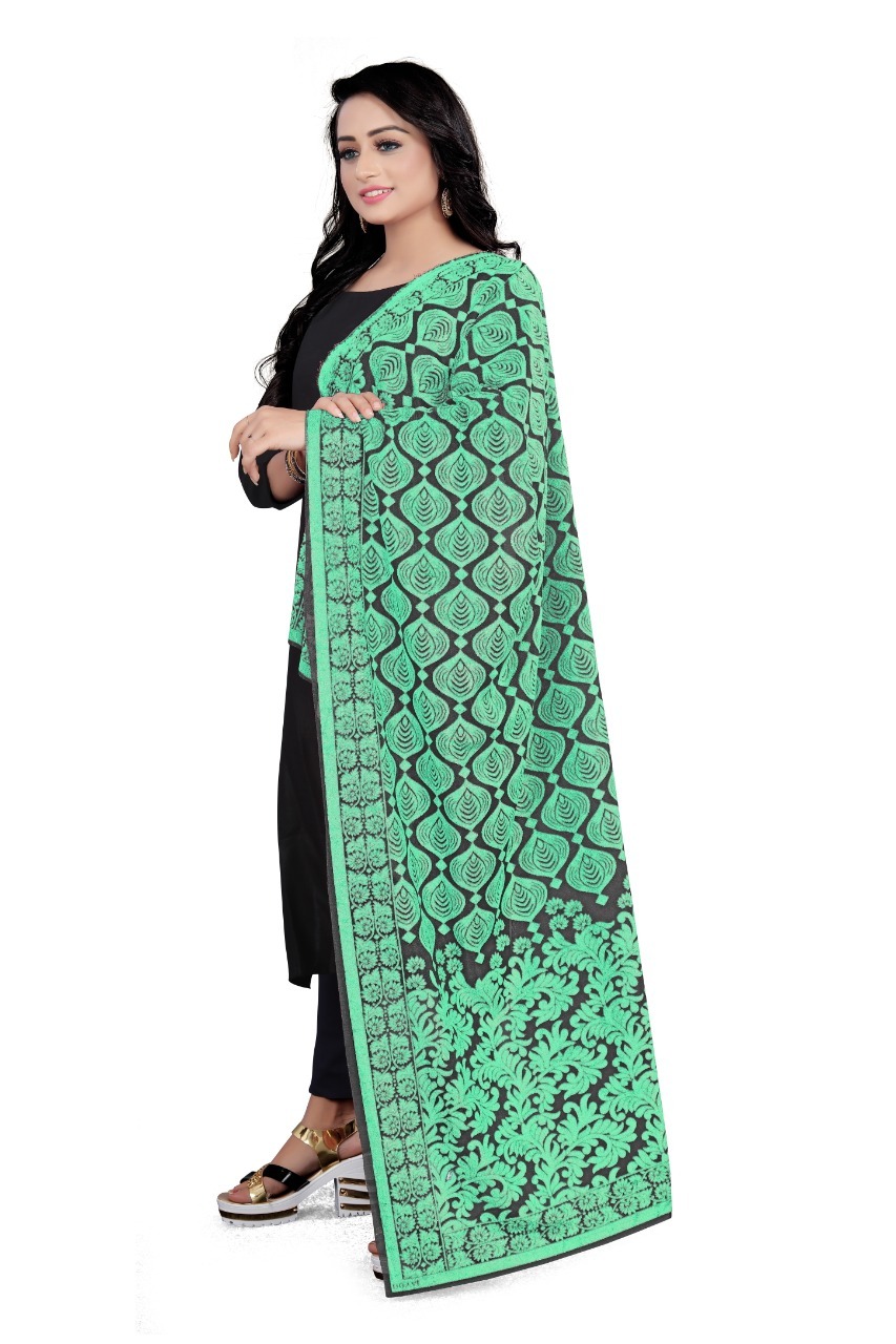 Flavorous Vol-3 - Knitting With Additional Work Dupatta Collection | Multi Color, Trendy Ethnic Dress Type, Printed Pattern, All Season Use, Washable, Dry Cleanable