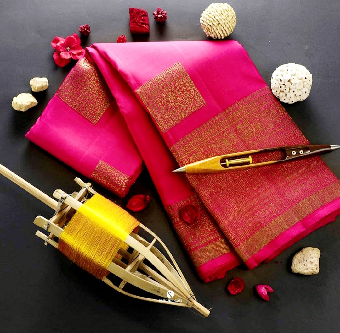 Saree - Soft Lichi Silk Fabric, Multi Color With Rich Pallu & Jacquard Work, Traditional Bollywood Style