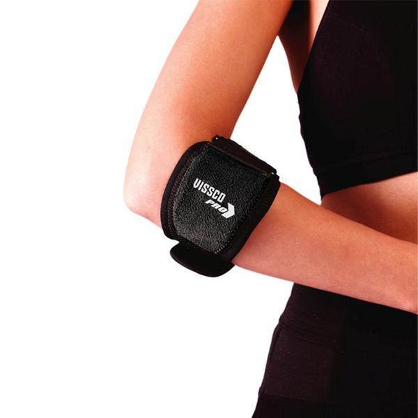 Elbow Support - Neoprene, Adjustable Size, Navy Blue | Adjustable Compression, Easy-to-use, Comfortable Fit, Quick Recovery, Versatile Use