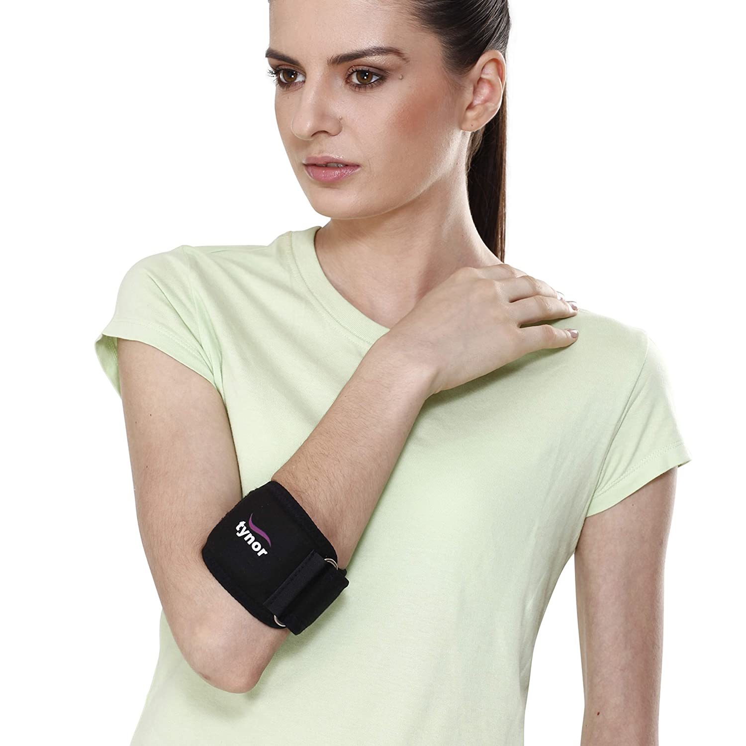 Elbow Support - Neoprene, Adjustable Size, Navy Blue | Adjustable Compression, Easy-to-use, Comfortable Fit, Quick Recovery, Versatile Use