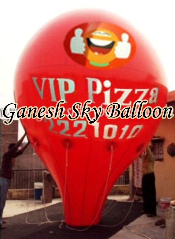 Promotional Balloons - Pvc Material, 10 X 10 Feet Dimension, Circle Shape, White Color | Eco-friendly, Digital Printing, Durable, Versatile, Non-toxic