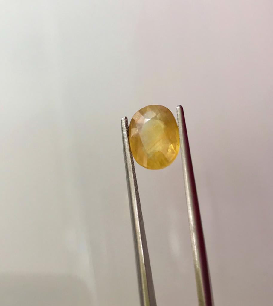 100% Natural Pukhraj//yellow Sapphire // Grade: A Grade Quality