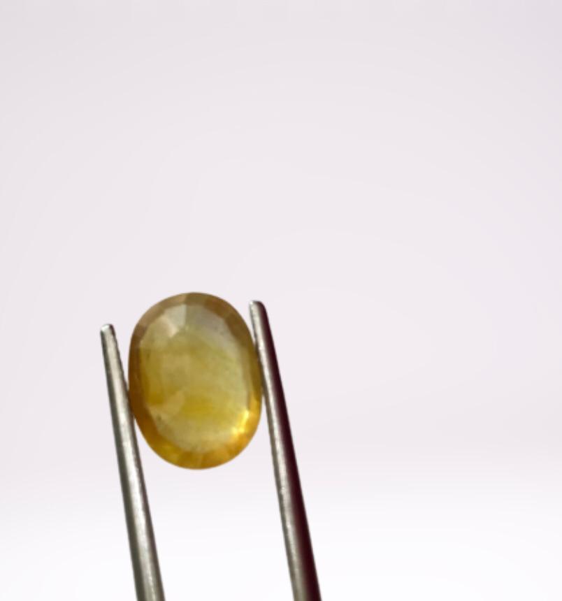 100% Natural Pukhraj//yellow Sapphire // Grade: A Grade Quality