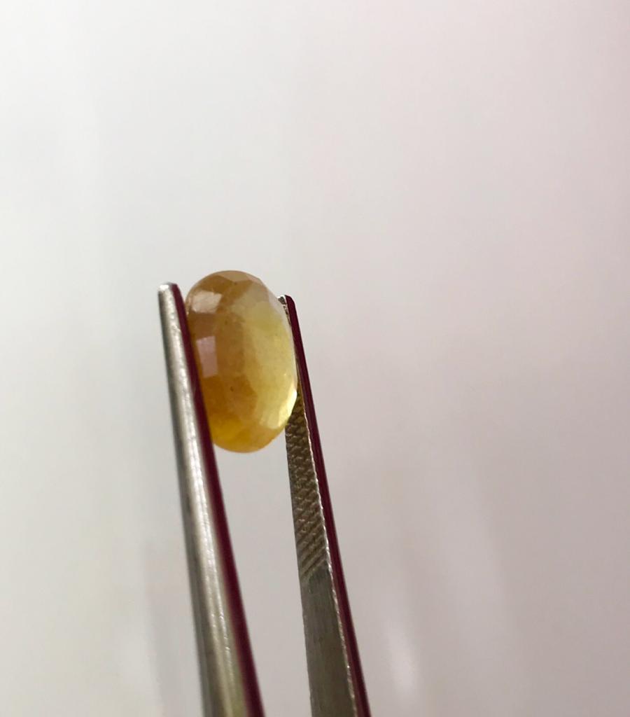 100% Natural Pukhraj//yellow Sapphire // Grade: A Grade Quality