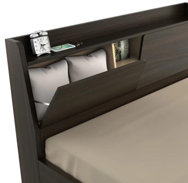 Wooden Bed No Assembly Required