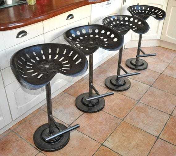 Vintage Tractor Stool Bar Furniture