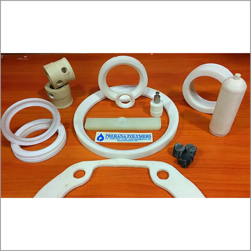 PTFE Components - White, 2.1-2.3 g/cm³ Density | 20-30 MPa Tensile Strength, 100-300% Elongation, 50-60 Shore D Hardness, Melting Point 327°C