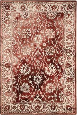 Wool Selma Maroon Dip Dyed Persian Hand Tufted Carpet