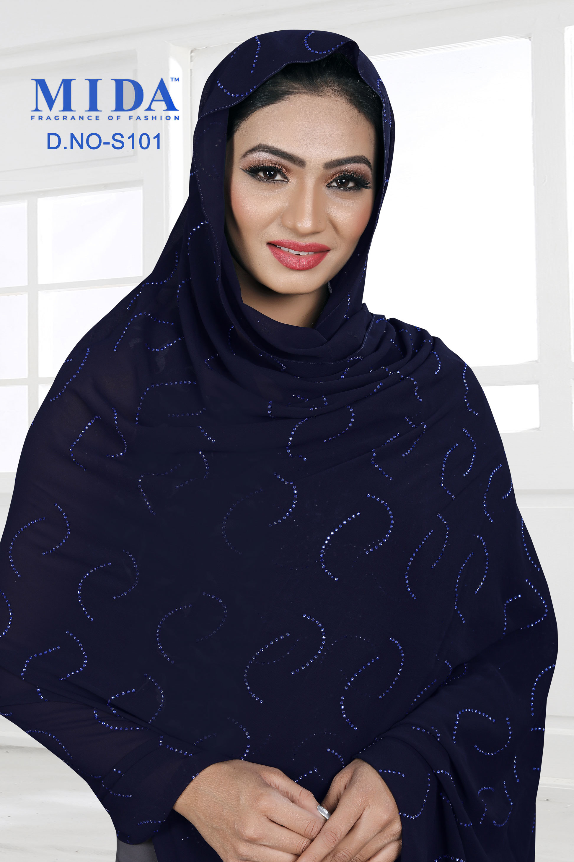 All Rhinestone Scarf