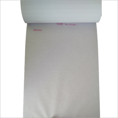 Duplicate Bill Book - Paper, Rectangular Shape | Ideal For Efficient Billing And Record Keeping